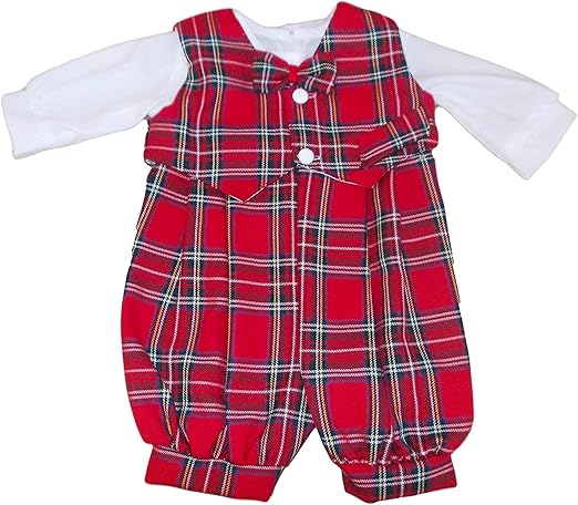 baby tartan sleepsuit