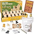 MindWare Dig it Up! Puppies Excavation Kit - Educational Toys for Kids 4 and Up - Dig Kit with 12 Bones, 12 Puppy Figurines, 