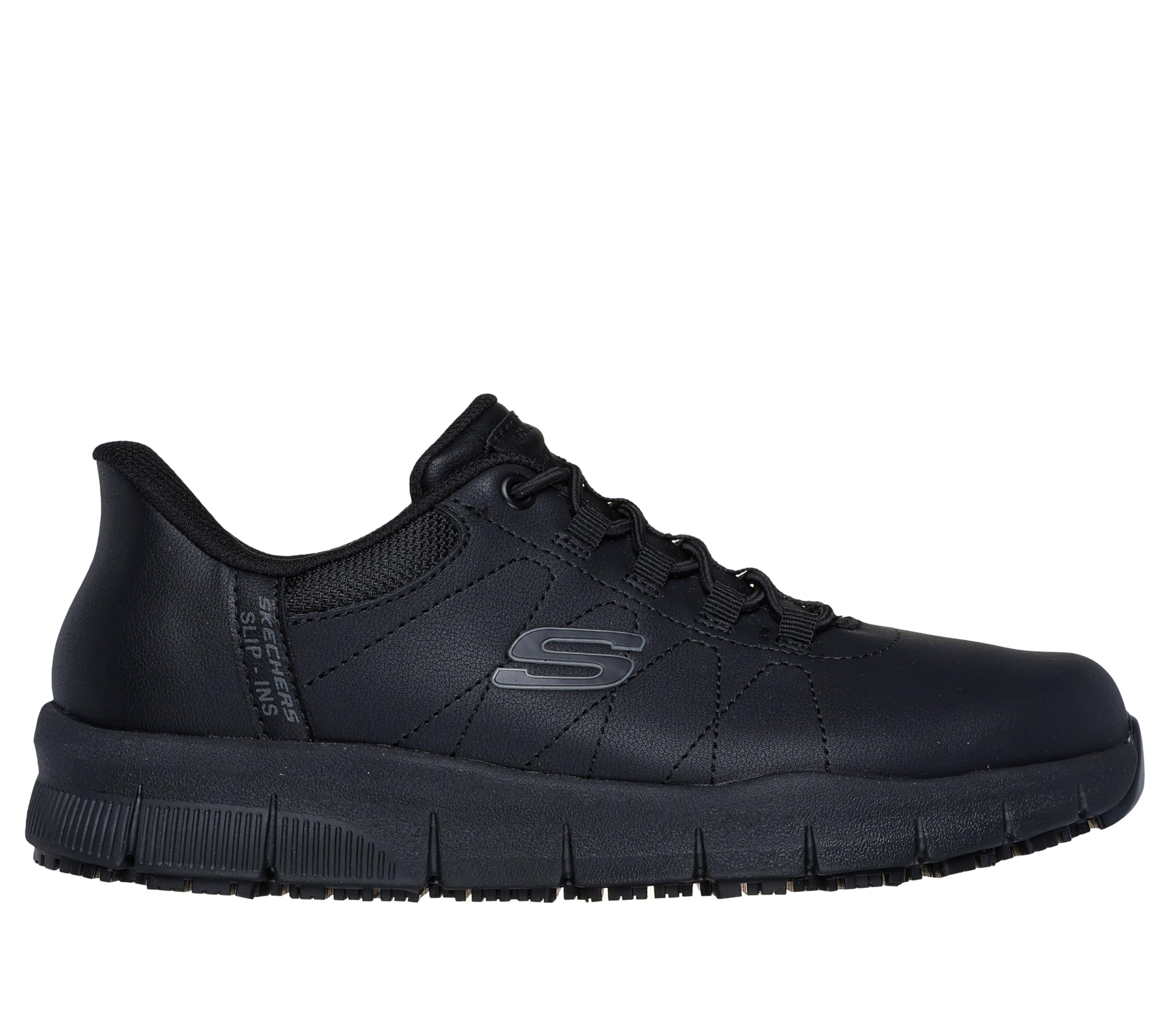 Skechers Women's Work Hands Free Slip Ins Nampa-Cottonbud Bungee Athletic Sr Food Service Shoe