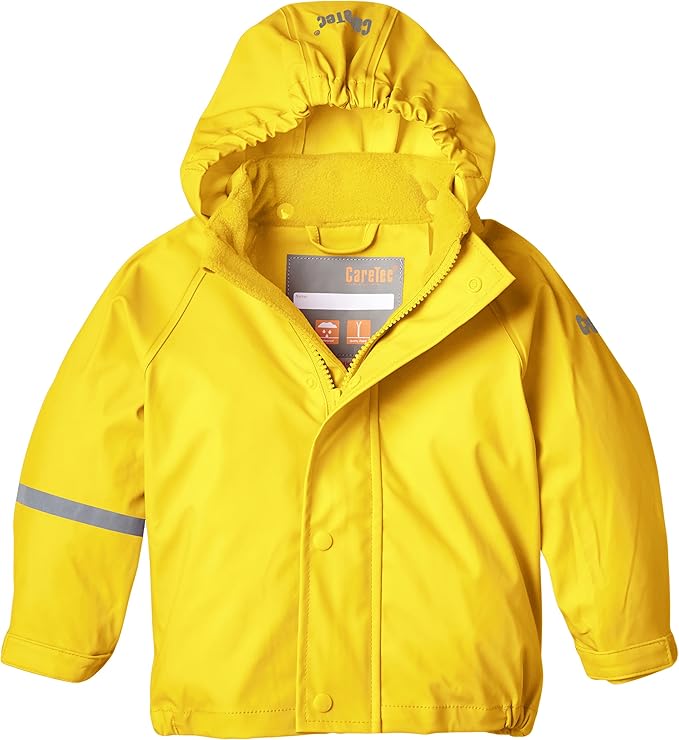 Kids Waterproof Rain Jacket, Yellow, 1218 Months Clothing