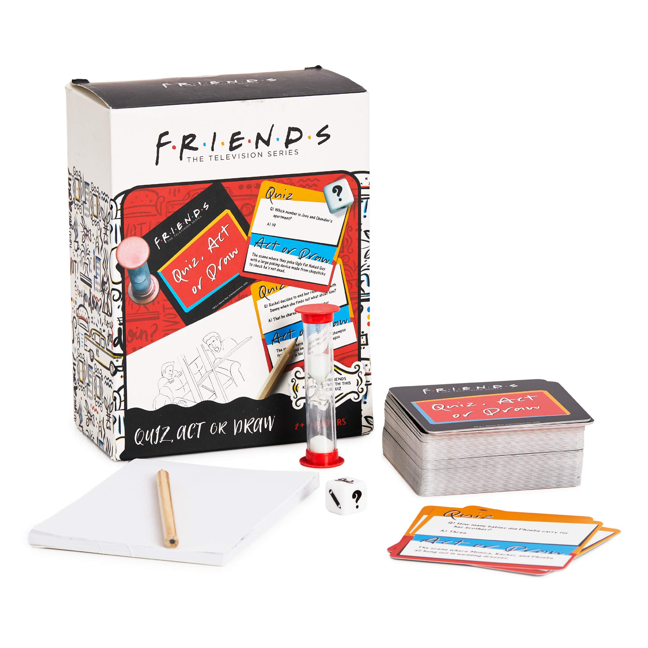 Paladone Friends TV Show Quiz Act or Draw Game - Officially Licensed Merchandise