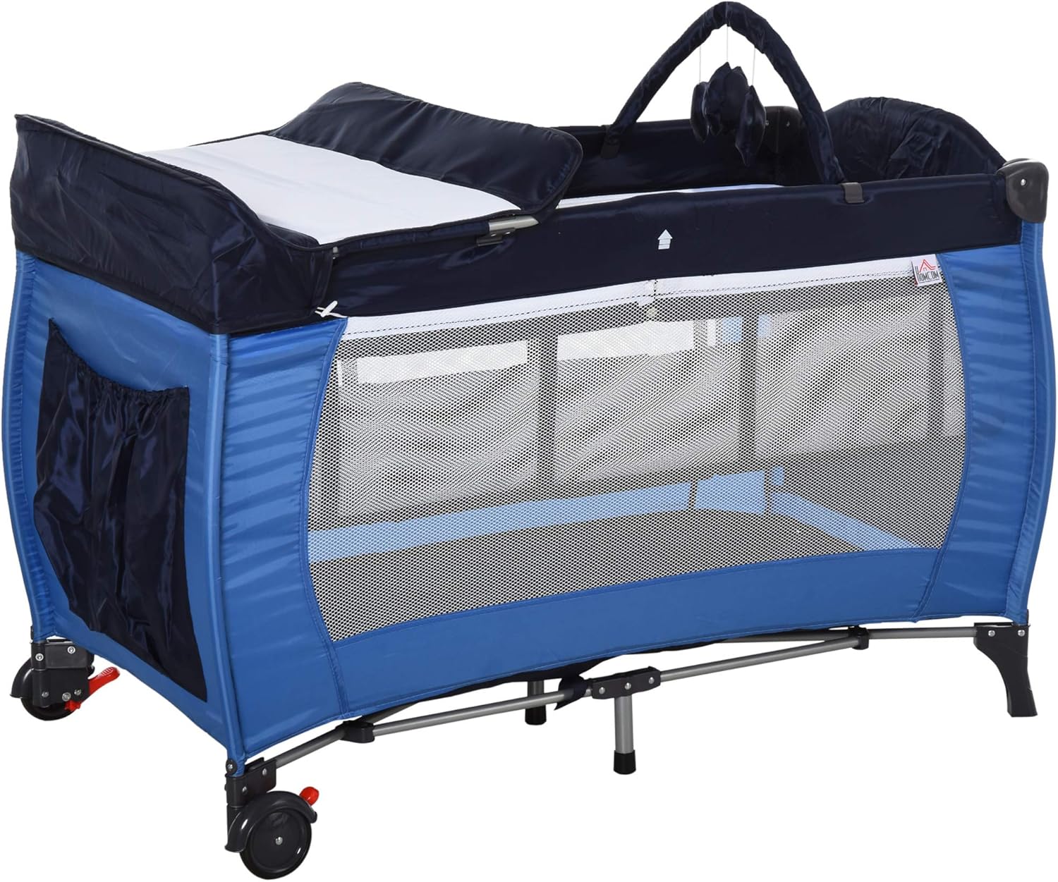 Portable Baby Infant Travel Cot and Changing Top Metal