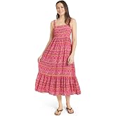 Billabong Women's Relaxed Fit Casual Smocked Top Maxi Dress