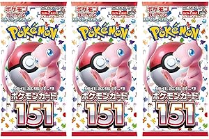 POKÉMON (3 Packs) Pokemon Card Game Japanese 151 SV2a Booster Pack (7 Cards Per Pack)