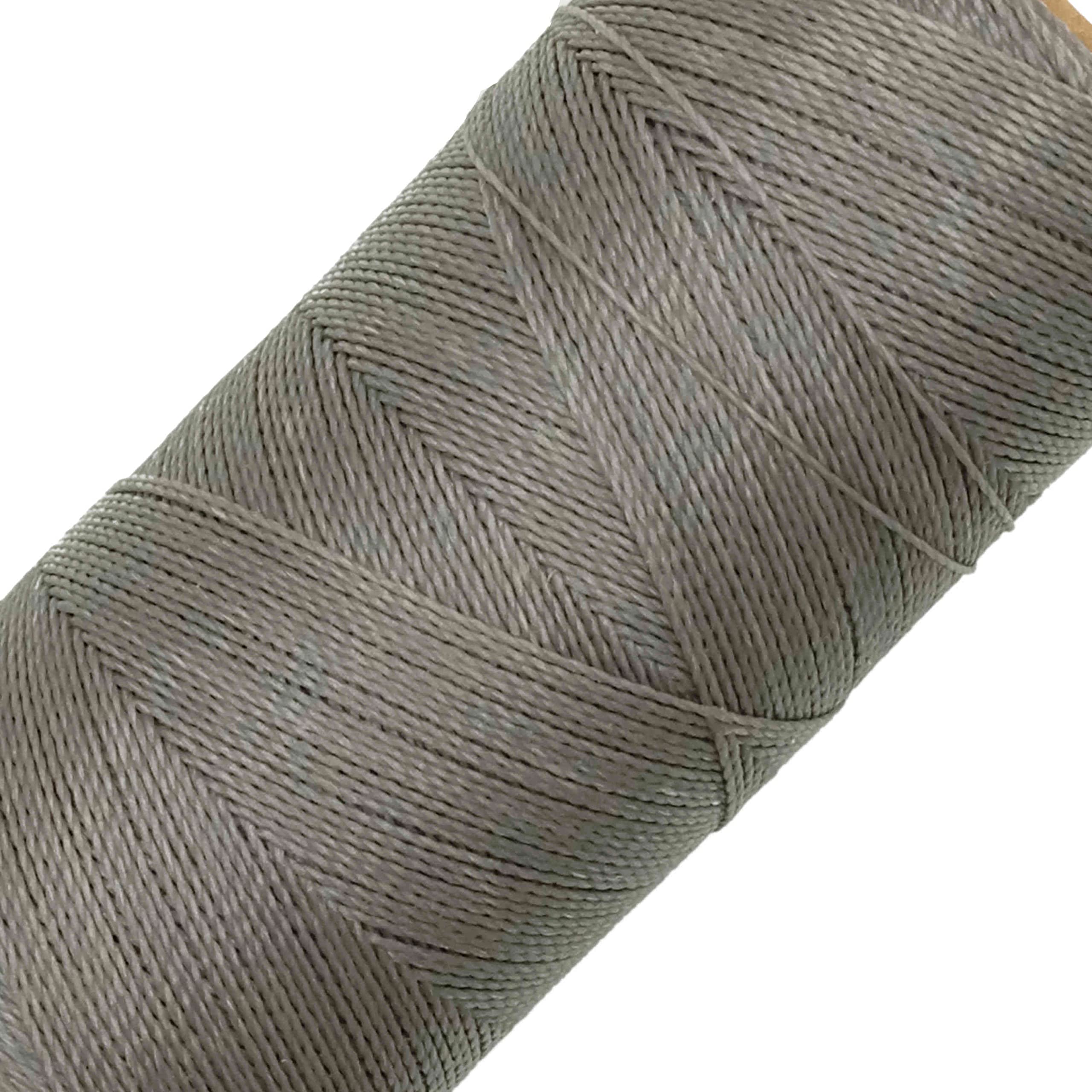 LINHASITA Waxed Thread 100gr / 360 Metres 0.5 mm Thick Polyester Macrame 30 Colours - grey — image 1
