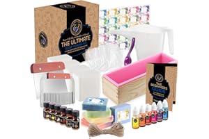 CraftZee Soap Making Kit for Adults and Kids - Soap Making Supplies with Shea Butter Soap Base, Silicone Loaf Molds, Cutters, Fragrances & More Melt and Pour Soap DIY Craft Kits