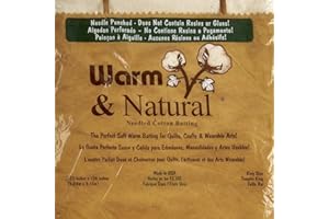 Warm Company Batting 120-Inch by 124-Inch Warm and Natural Cotton Batting, King