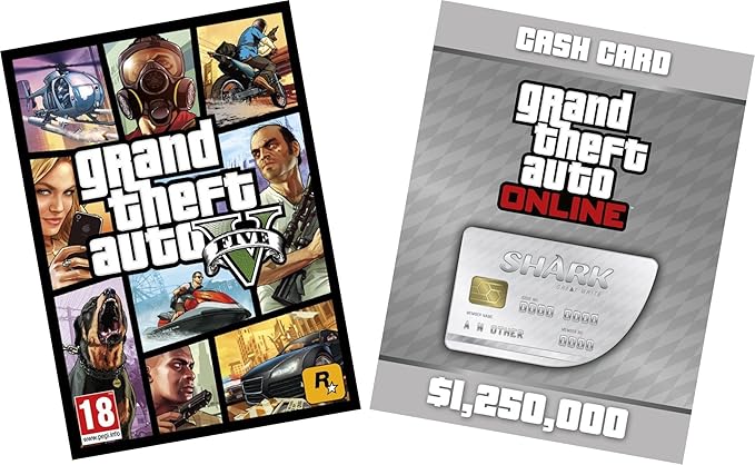Gta V Great White Shark Card Bundle Pc Online Code Amazon Co Uk Pc Video Games