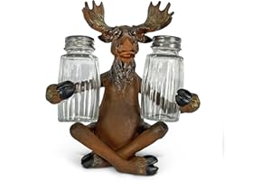 River's Edge Hand Painted Poly Resin Salt and Pepper Shaker Set