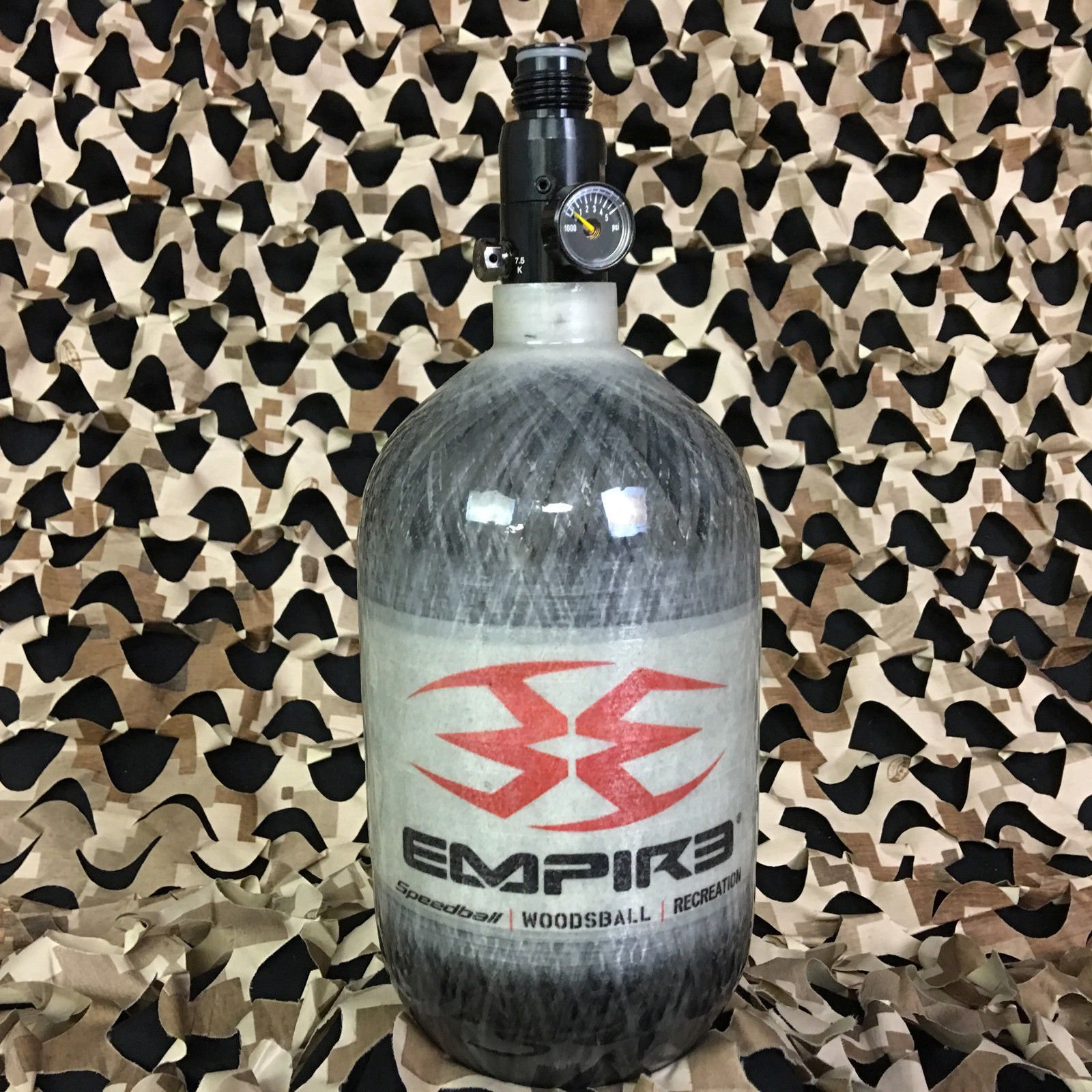 Empire Carbon Fiber Compressed Air HPA Paintball Tank 68/4500 Grey