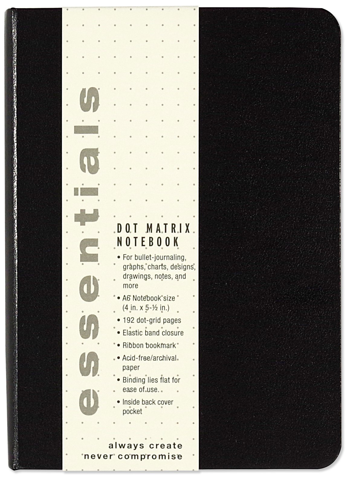 Essentials Small Dot Matrix Notebook A6 Size Peter Pauper Press