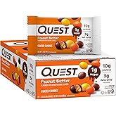 Quest Nutrition Coated Candies, Peanut Butter, 1g Sugar, 10g Protein, 4g Net Carbs, Gluten Free, Keto Friendly, 12 Count