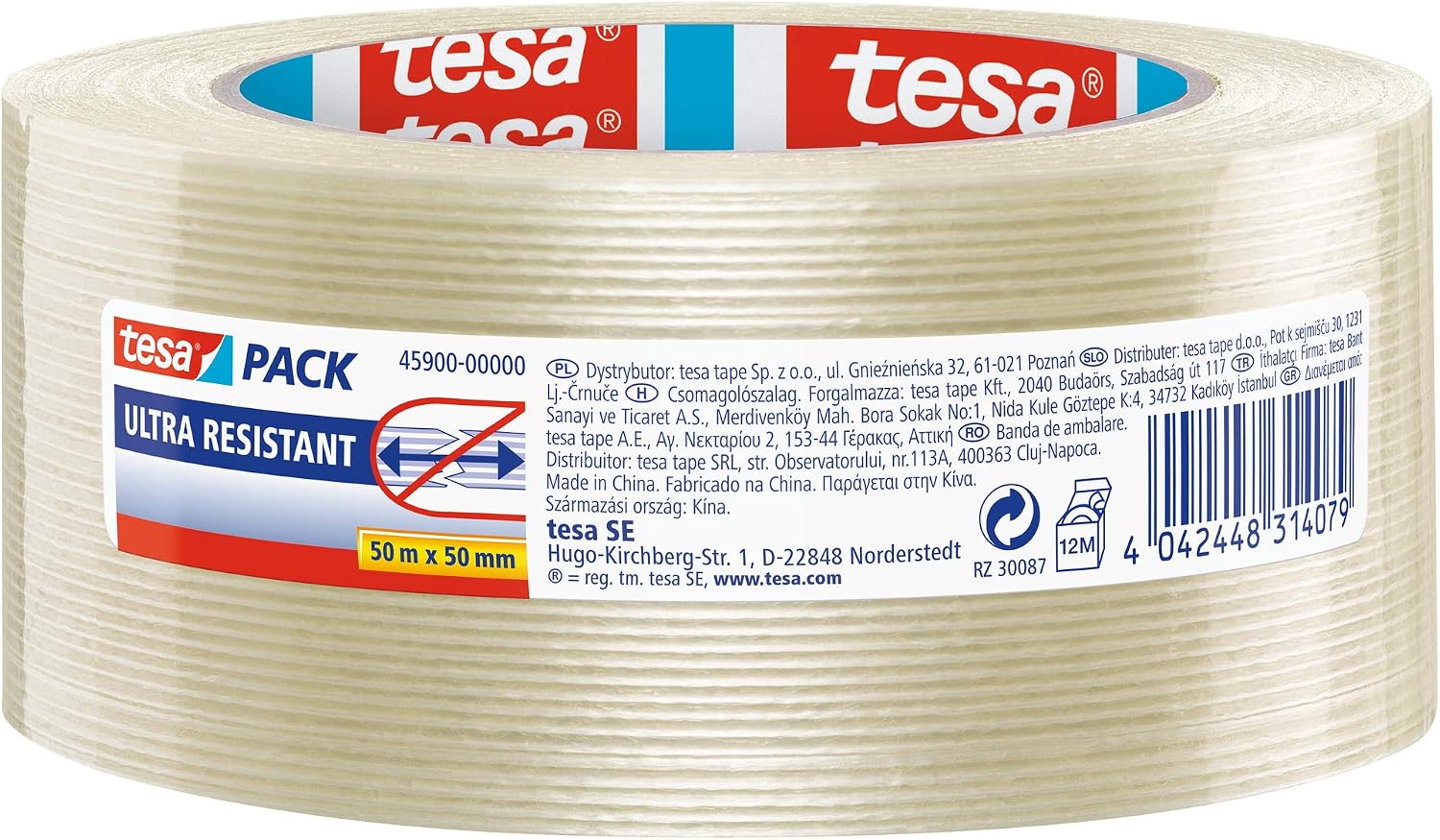 tesa PACK Mono-Filament Adhesive Packaging Tape