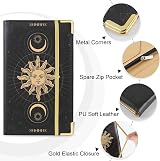 Bienbee Waitress Server Book with Zipper Pocket Black Notepad for Waiter view 4
