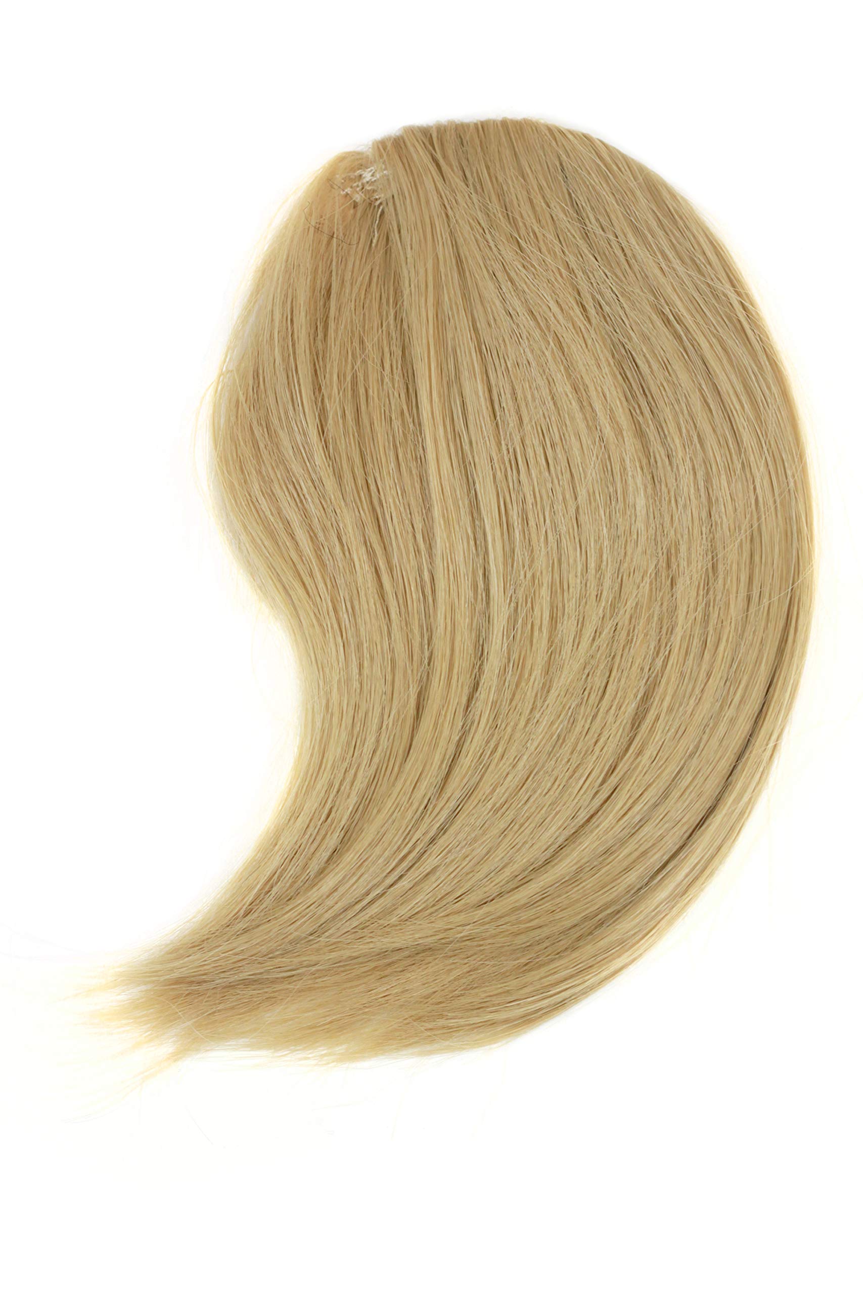 Hair Piece Clip in Bangs Fringe synthetic fiber blond golden goldblond YZF-1088HT-86