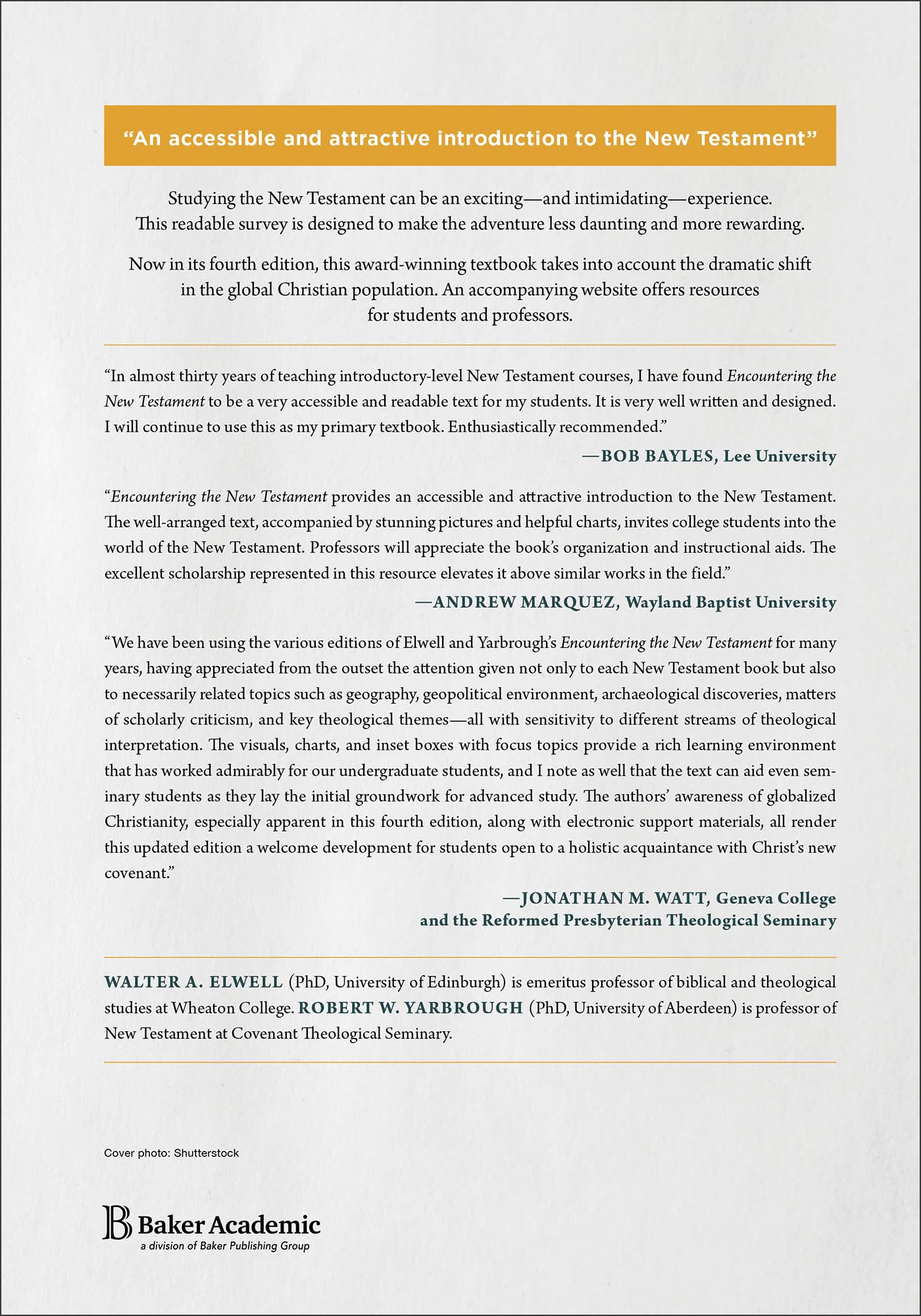 Encountering the New Testament: A Historical and Theological Survey (Encountering Biblical Studies)