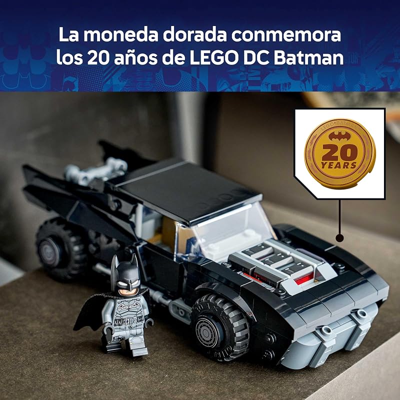 DC Batmóvil de The Batman - Maqueta de Coche de Juguete y Minifigura de Superhéroe - Regalo de Cumpleaños para Niños de 9+ Años y Adolescentes Fans de la Película 76332 — foto 6 de 8