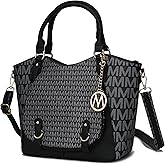 MKF Collection Shoulder Bag for Women, PU Leather Pocketbook Top-Handle Crossbody Purse Tote Satchel Handbag By Mia K