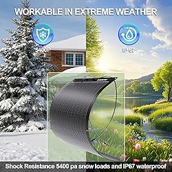 200W Semi-Flexible Solar Panel 12V Monocrystalline