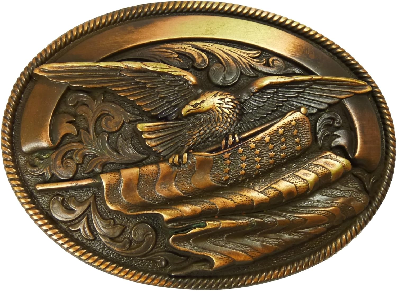 Nocona Vintage Eagle GRAVED Belt Buckle Western Buckle Cowboy USA