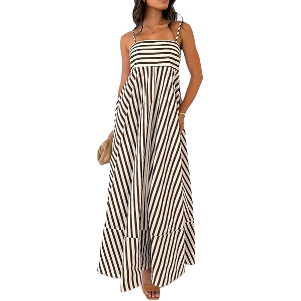 chinese dress ladies Eliza Striped Maxi Dress – Teal Poppy