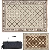 Stylish Camping 119127 9-feet by 12-feet Reversible Mat, Plastic Straw Rug, Large Floor Mat for Outdoors, RV, Patio, Backyard