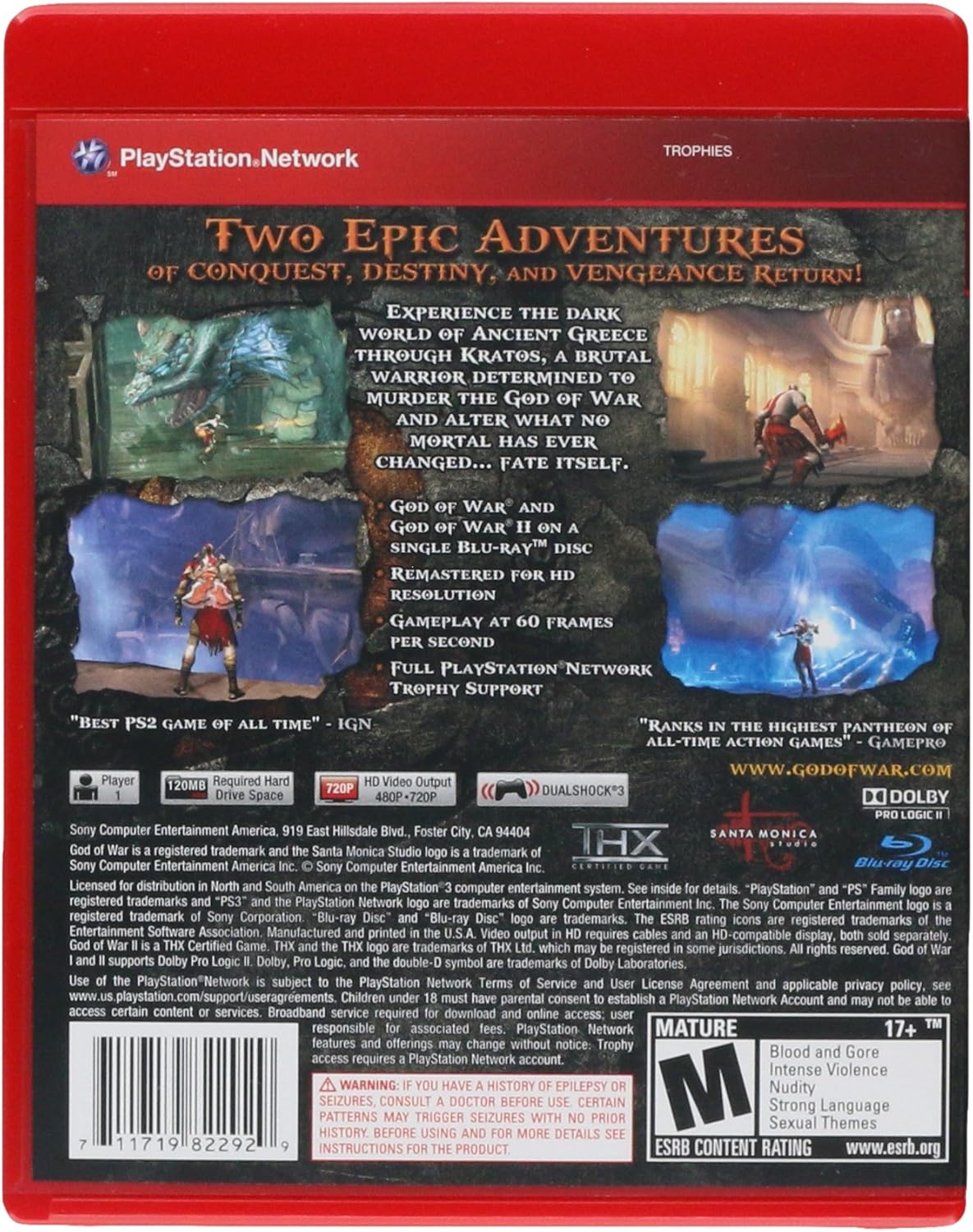 Amazon God Of War Collection Greatest Hits 輸入版 北米 アジア Ps3 プレイステーション3