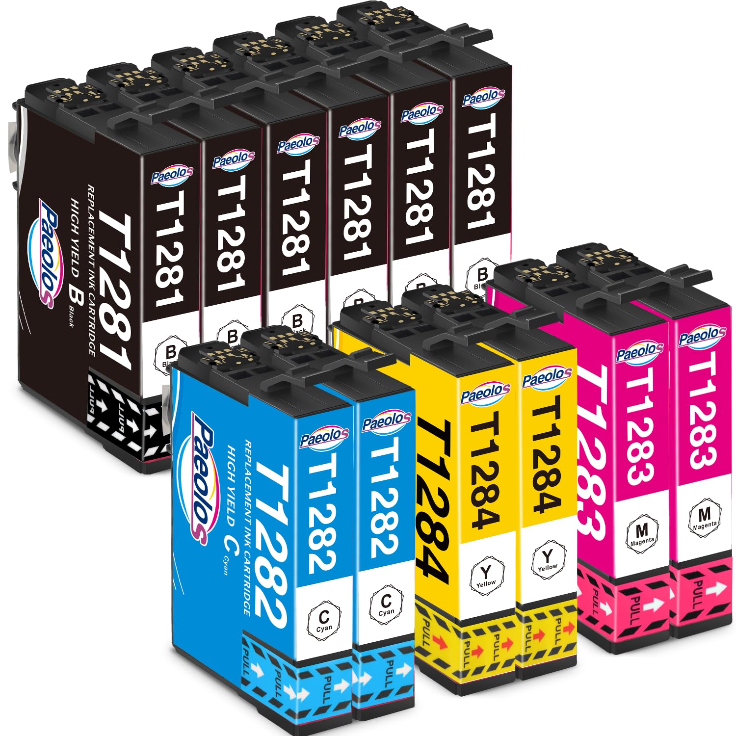 T1285 Ink Cartridges for Epson T1285 T1281 T1282 T1283 T1284 Multipack for Epson Stylus SX235W SX425W SX130 SX445W SX435W SX125 SX425W BX305FW SX438W BX305F S22 SX230,BlackYellowCyanMagenta