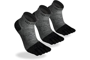 Merino Protect Merino Five Toe Socks For Men and Women Lightweight Coolmax Low Cut Five Finger Ankle Socks For Hiking