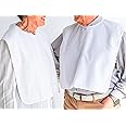 TI-TIN Adult Bibs for Women and Men, 3 Pack Premium Cotton Bibs for Elderly and Disable Adults, Machine Washable