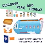 Bluey 3-in-1 Transforming Plane Playset with The Heelers 5 Figures view 3