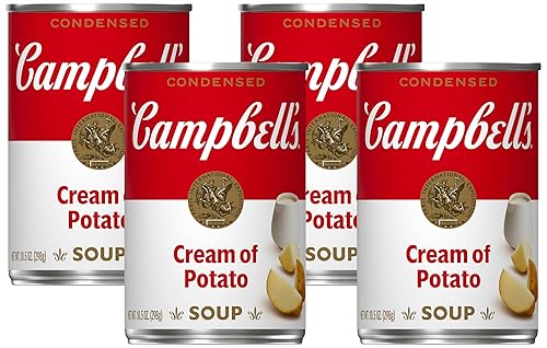 Campbell's Condensed Cream of Potato Soup, 10.5 Ounce Can (Pack of 4)