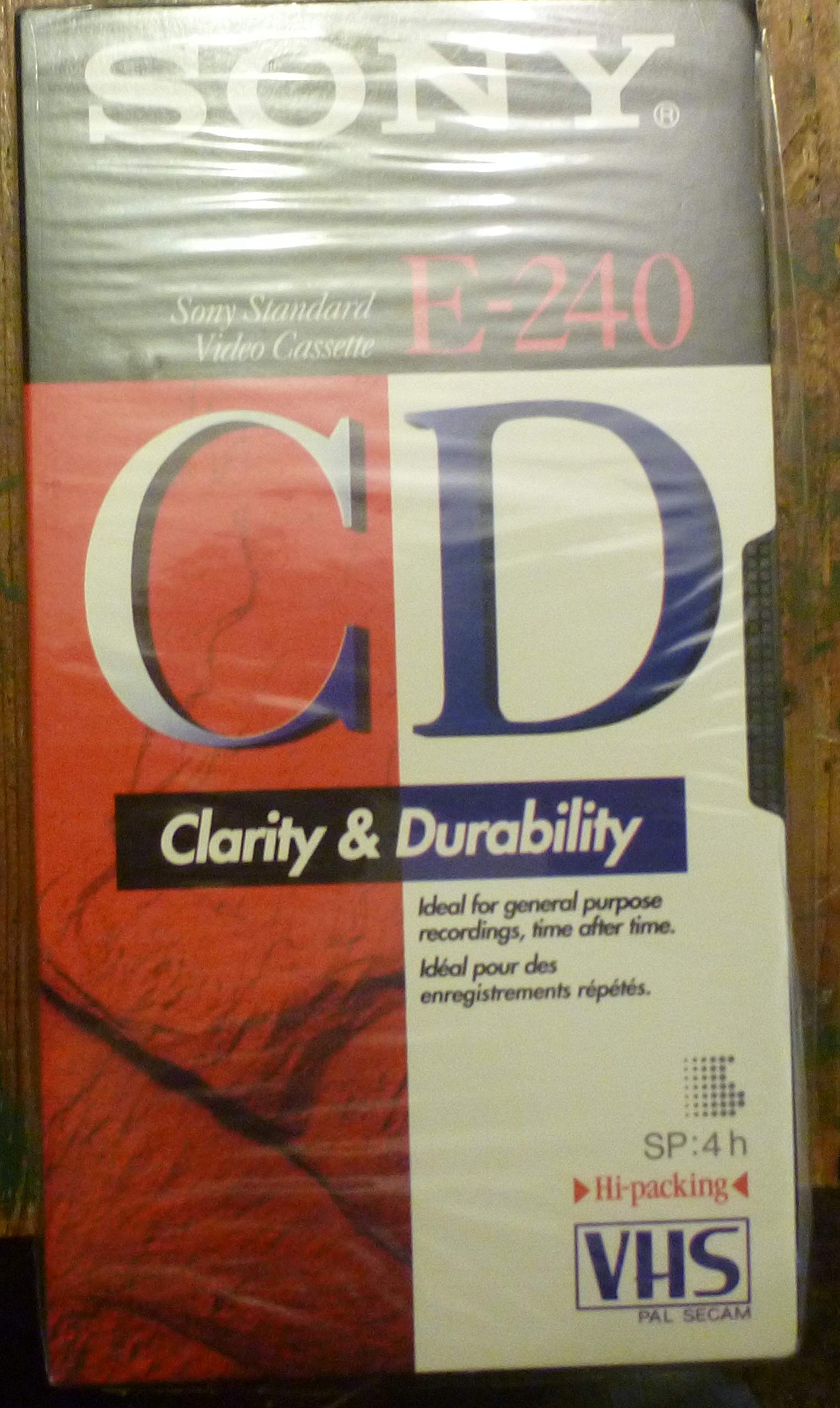 Sony - VHS, CD quality, 240 minutes