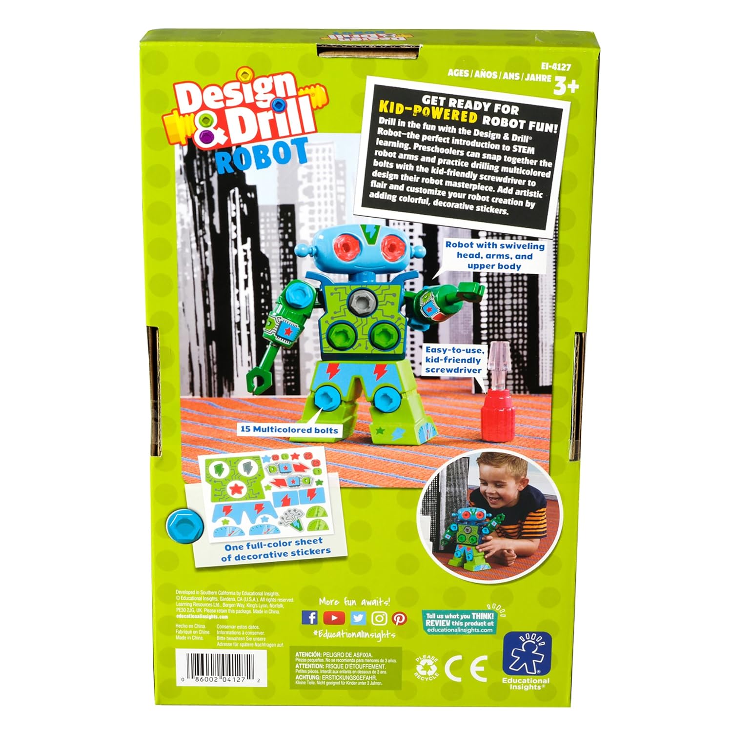 Learning Resources Design /& Drill ROBOT 4127