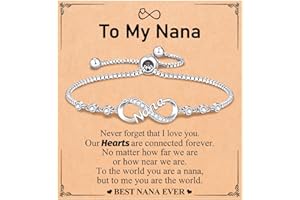 UNGENT THEM Infinity Love Heart Bracelets for Women Her Happy Birthday Valentines Christmas Presents