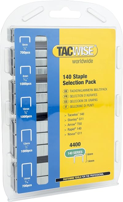 Tacwise 0350 Selection Pack Type 140 6-14mm Galvanised Staples 4400