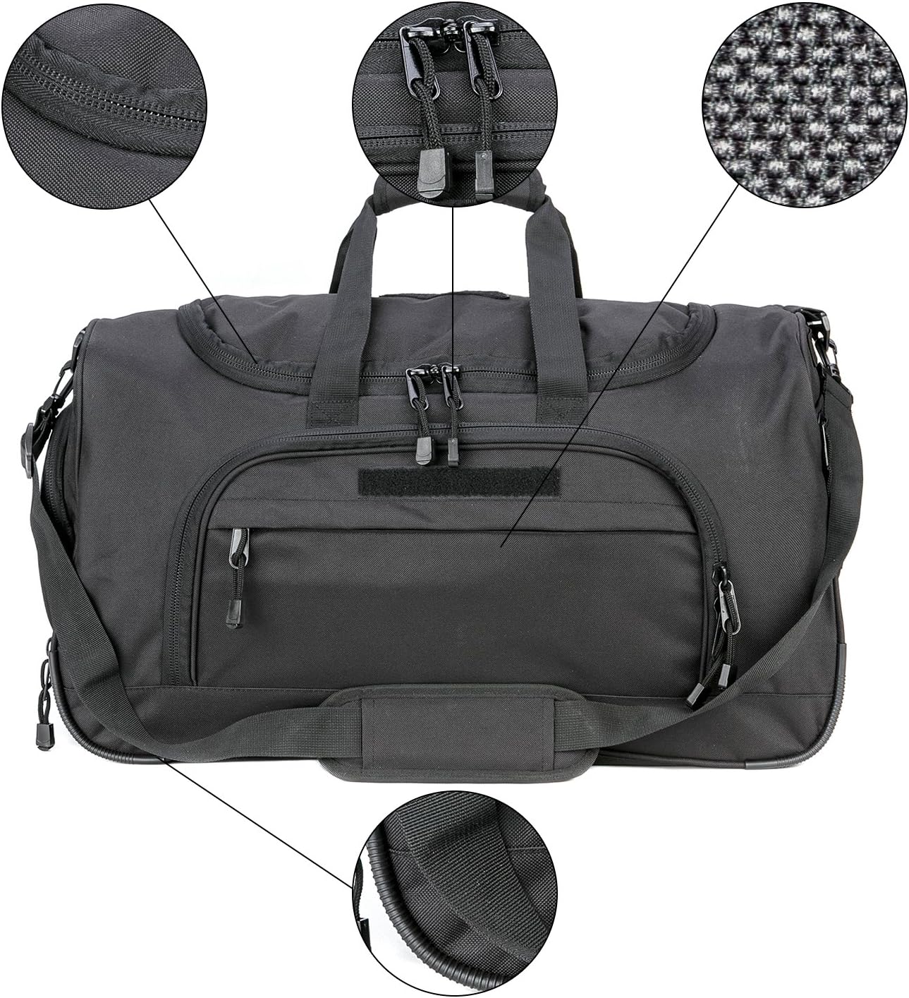 WolfWarriorX Gym Bag for Men Tactical Duffle Bag Military Travel Work Out Bags: Clothing