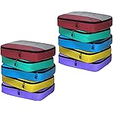 10pc Large Packing Cubes for Travel - Lightweight Luggage Organizer Bags for Suitcases