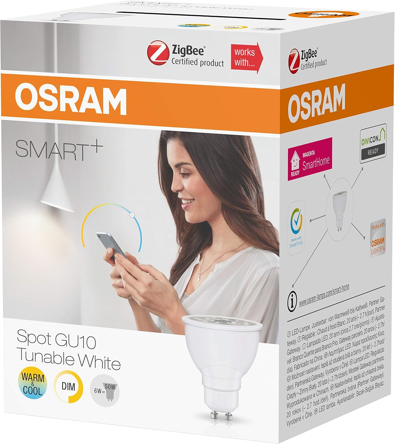 OSRAM Smart+ LED, ZigBee GU10 Reflector, warm white to daylight (2000K, 6500K), dimmable - Image 3
