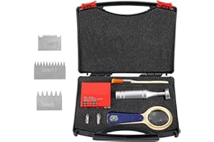 Cross-Cut Adhesion Tester Kit - with Magnifier, 1mm/2mm/3mm Blades, 3M Tape & Brush - Professional Paint Film Scriber for Coa