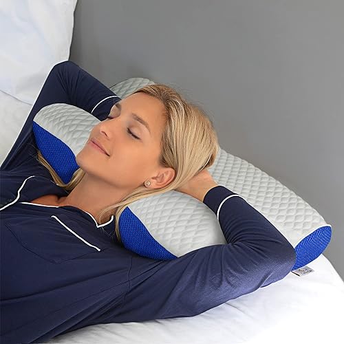 Cooling Gel Cervical Neck Pillow for Pain Relief Sleeping