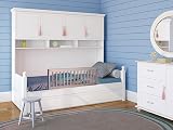 Safetots Narrow Wooden Bed Guard 90cm x 38cm Natural Bed Rail for Toddler Safety view 2