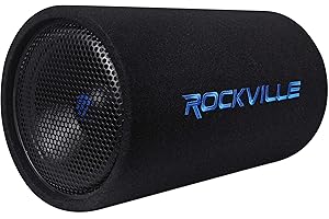 Rockville RTB12A 12" 600w Powered Subwoofer Bass Tube + Bass Remote