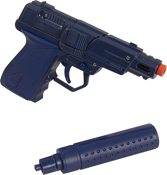 HTI Toys Swat Mission Diecast Metal Cap Gun Pistol With Silencer
