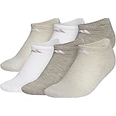 adidas womens Athletic Cushioned 6-pack No Show, Socks - No Show Socks for Secure Fit, Cushioned Comfort, Low Profile