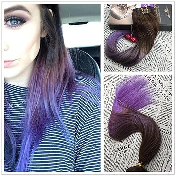 16 Inch Chocolate Brown 4 To Lavender Purple Moresoo 16 Inch