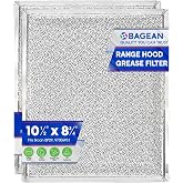Stove Vent Filter 10.5x8.75" 97006931 Fits Nutone Broan Range Hood Filter | Replacement BP29 Hood Vent Filter for Oven Overhead Exhaust Fan - Aluminum Mesh Grease Screen Filters Kitchen Air (2-Pack)