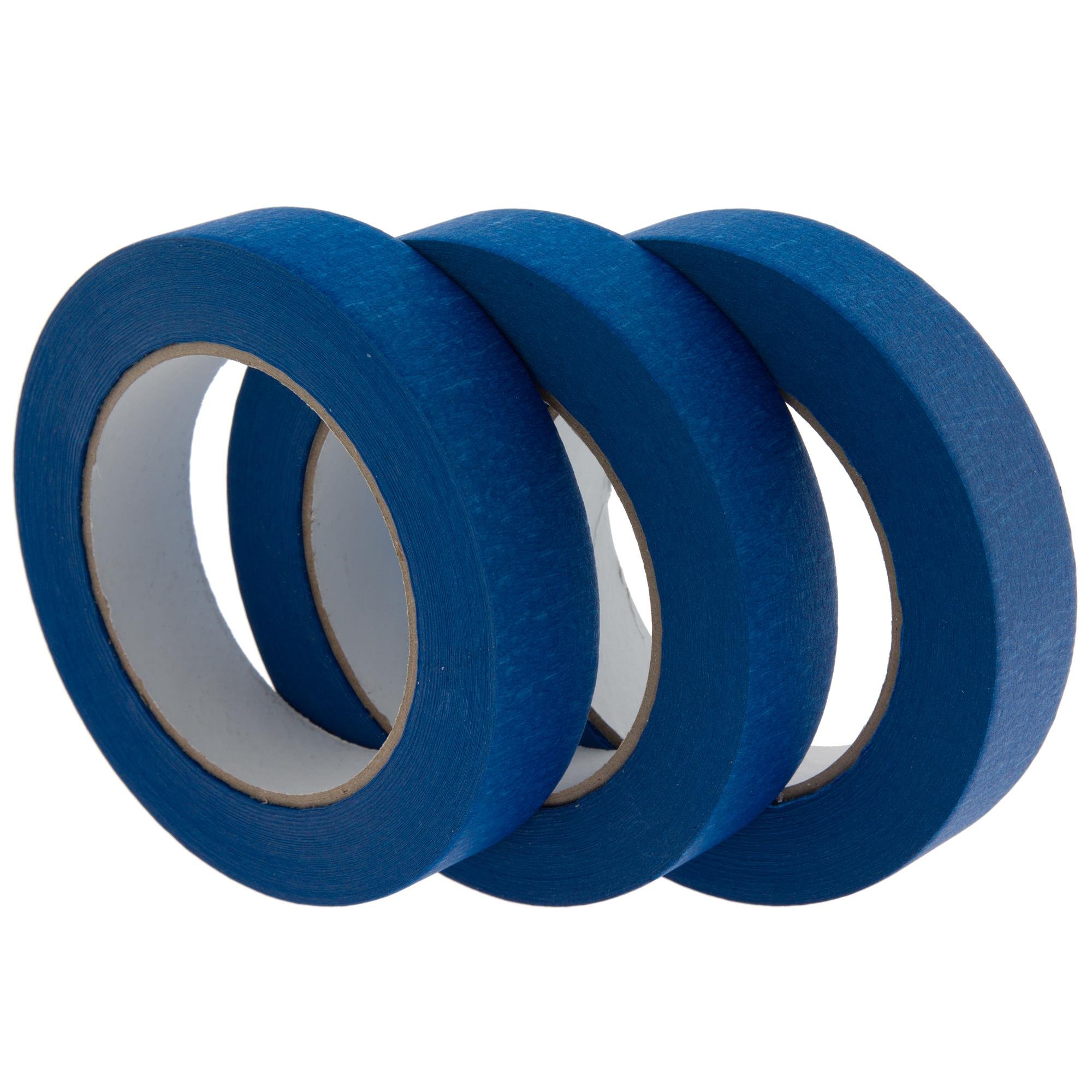 Coral 71500 Easy Blue Masking Tape for Indoor and Outdoor use 1 inch 25M roll 3 Piece Pack Set