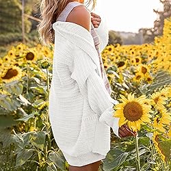 ADJHDFH Long Sweater Cardigan Women Black Long