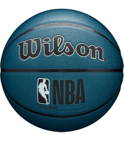 WILSON NBA Forge Indoor/Outdoor Basketball - Teal, Size 7